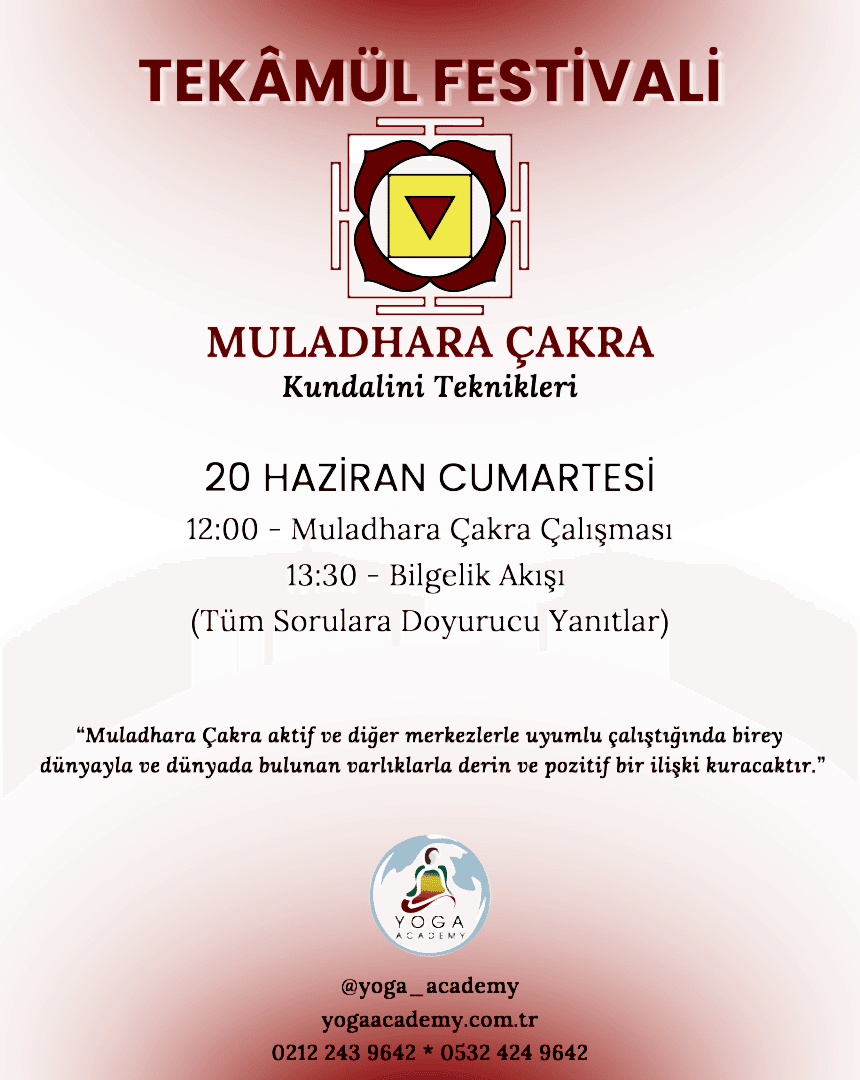 20 Haziran Tekâmül Festivali - Muladhara Çakra Çalışması