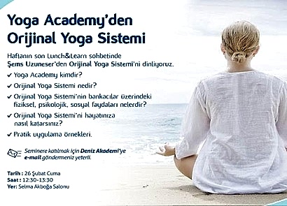 DENİZBANK - ORİJİNAL YOGA SİSTEMİ SUNUMU