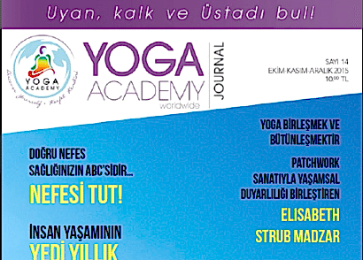 YOGA ACADEMY JOURNAL 14.SAYI ÇIKTI!!